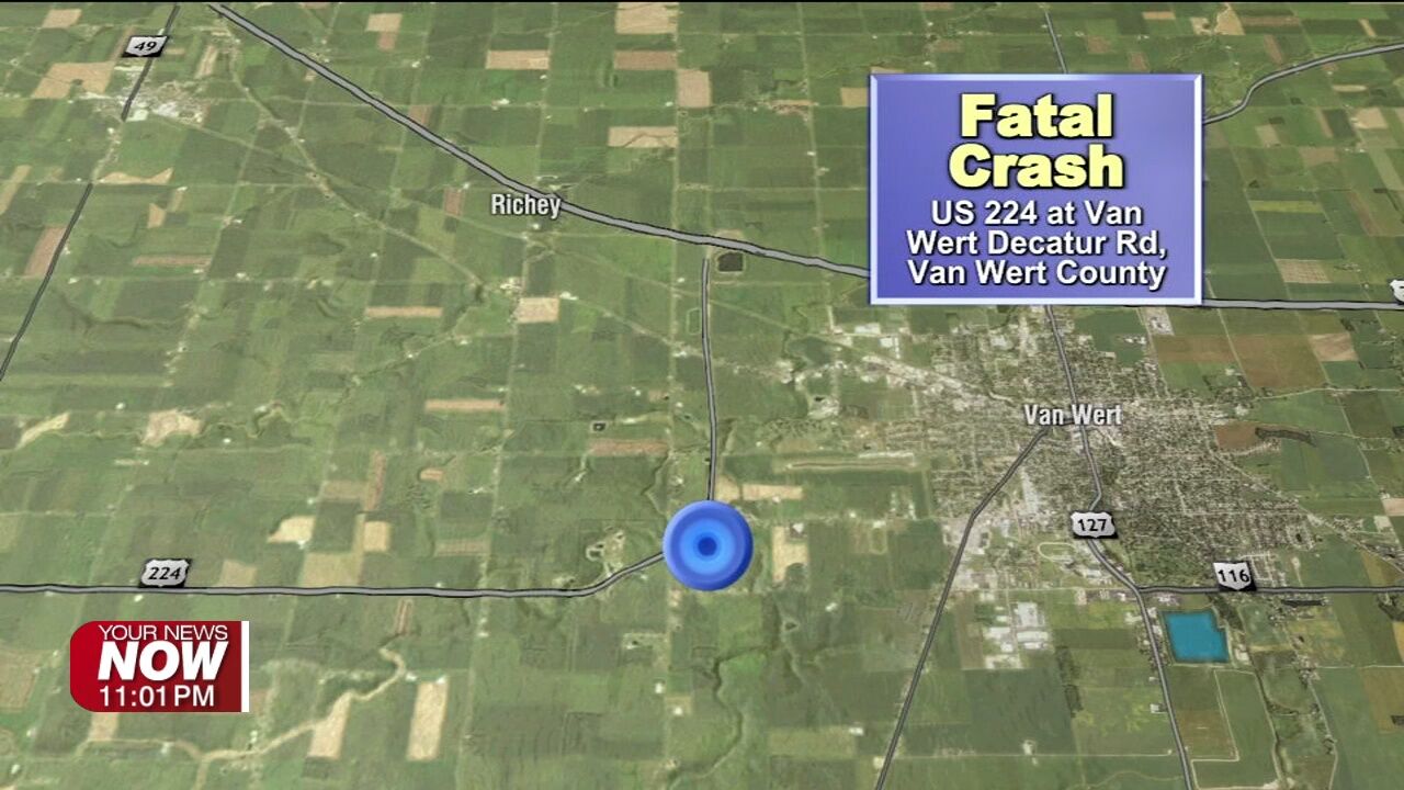 Van Wert man killed in two-vehicle crash at U.S. 224 intersection